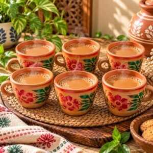 Handcrafted Mitti Tea Cup Set (6 Cups)